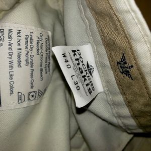 Dockers Khakis Beige 40x30 Used With Light Stains As Pictured